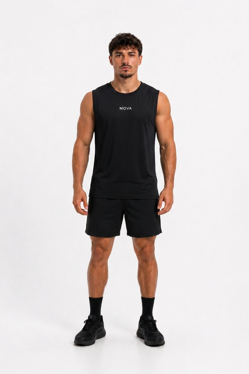 Athelete Black-Grey Tank