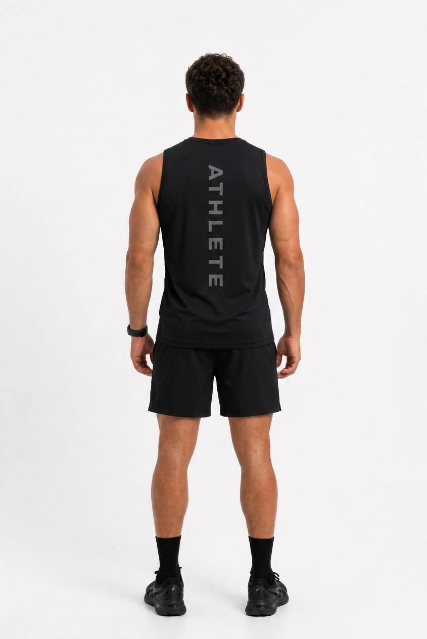 Athelete Black-Grey Tank
